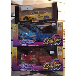 THREE COLLECTIBLE DIE CAST TRUCKS