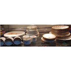 TWO PARTIAL SETS OF CHINA INC. FITZ & FLOYD & ROYAL TUSCAN