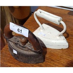 PAIR ANTIQUE IRONS