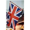 Image 1 : VINTAGE UNION JACK FLAG W/POLE