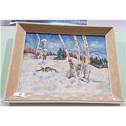 OIL ON CANVAS SIGNED A.E FISHER