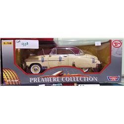 COLLECTIBLE 1950 CHEVY BEL AIR YELLOW/MAROON DIE CAST CAR