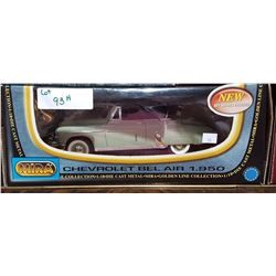 COLLECTIBLE 1950 CHEVY BEL AIR GREEN/DARK GREEN DIE CAST CAR