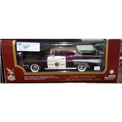 1957 CHEVY BEL AIR POLICE DIE CAST CAR