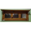 Image 1 : OAK MIRRORED WALL SHELF