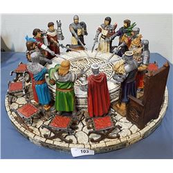 KING ARTHUR AND THE KNIGHTS OF THE ROUND TABLE LARGE DIORAMA