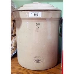 5 GALLON MEDALTA CROCK W/LID