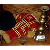 Image 1 : BEEFEATER BEAR, BRASS CANDLE STICK AND MEASURES