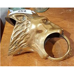 LARGE BRASS LION'S HEAD