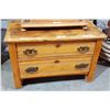 Image 1 : EARLY PINE 2 DRAWER DRESSER