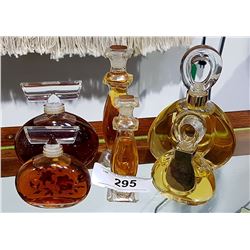 SIX PERFUME BOTTLES