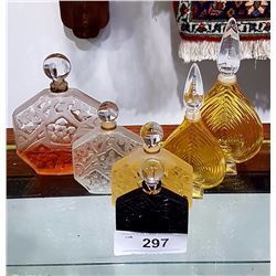 SIX PERFUME BOTTLES