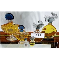 SIX PERFUME BOTTLES