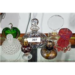 SEVEN ART GLASS PERFUME BOTTLES