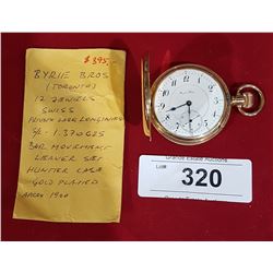 BYRIE BROS POCKET WATCH SERVICED 17 JEWELS