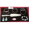 Image 1 : LOT OF 11 PCS MEXICO STERLING SILVER JEWELRY TRAY NOT INCLUDED