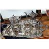 Image 1 : FIVE PIECE SHEFFIELD SILVERPLATE TEA SERVICE