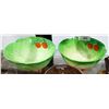 Image 1 : PAIR CABBAGE LEAF BOWLS