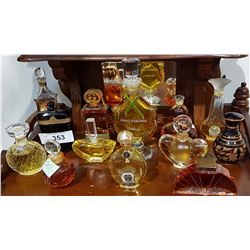 LOT OF 13 PERFUME BOTTLES