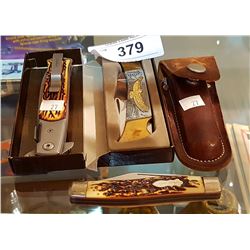 LOT OF 3 POCKET KNIVES