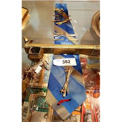 TIE CLIP COLLECTION, BRASS MATCH KEEPER, METAL BULL