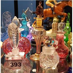 LOT OF 5 COLLECTIBLE PERFUME BOTTLES