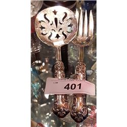 TWO STERLING SILVER SERVING UTENSILS