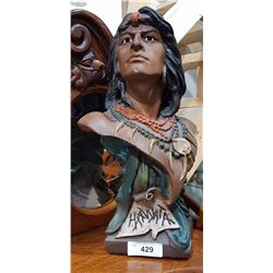 HIAWATHA BUST TURN OF THE CENTURY