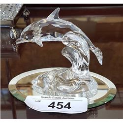 SWAROVSKI DOLPHIN ON TRAY