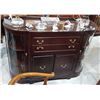 Image 1 : DOUBLE CURVED GLASS SIDEBOARD