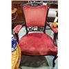 Image 1 : VICTORIAN OPEN ARM PARLOUR CHAIR