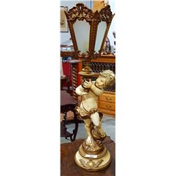 FRENCH STYLE CHERUB LAMP 1920'S