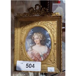 VICTORIAN HAND PAINTED PORTRAIT
