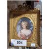 Image 1 : VICTORIAN HAND PAINTED PORTRAIT