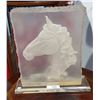 Image 1 : LUCITE LIGHT UP HORSE DÉCOR SIGNED