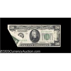 Fr. 2056-B $20 1934B Federal Reserve Note. Choice About Uncirculated.