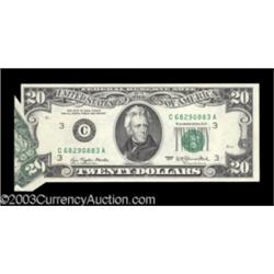 Fr. 2072-C $20 1977 Federal Reserve Note. Gem Crisp Uncirculated.