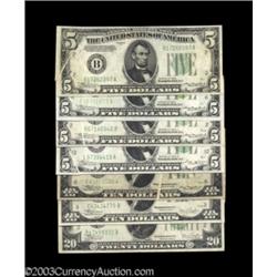 An Assorted Group of Minor Gutter Fold Errors - $60 Face Value