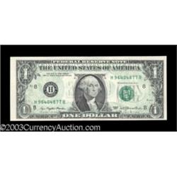 Fr. 1909-H $1 1977 Federal Reserve Notes. Gem Crisp Uncirculated.