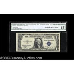 Fr. 1612 $1 1935C Silver Certificate. CGA Gem Uncirculated 65.