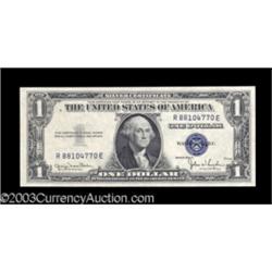 $1 1935D Wide $1 Silver Certificate. Gem Crisp Uncirculated.