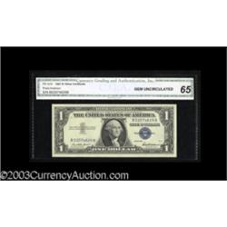 Fr. 1619 $1 1957 Silver Certificate. CGA Gem Uncirculated 65.