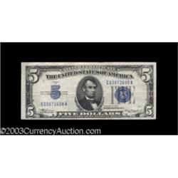 Fr. 1650 $5 1934 Silver Certificate. Very Fine+.