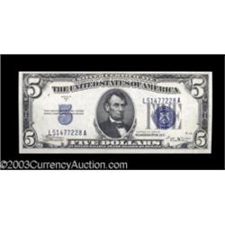 Fr. 1652/1653 $5 1934B/1934C Silver Certificates. Changeover Pair. Choice Crisp Uncirculated.