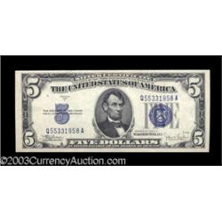 Fr. 1653/1654 $5 1934C/1934D Silver Certificates. Changeover Pair. Choice Crisp Uncirculated.