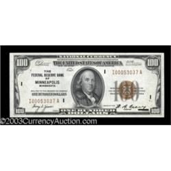 Fr. 1890-I $100 1929 Federal Reserve Bank Note. Gem Crisp Uncirculated.