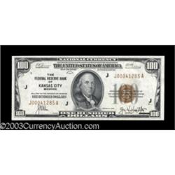 Fr. 1890-J $100 1929 Federal Reserve Bank Note. Choice Crisp Uncirculated.