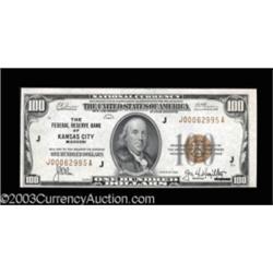 Fr. 1890-J $100 1929 Federal Reserve Bank Note. Choice Crisp Uncirculated.