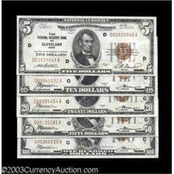 A High Grade Denomination Set of Federal Reserve Bank Notes