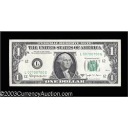 Fr. 1902-L $1 1963B Federal Reserve Note. Gem Crisp Uncirculated.